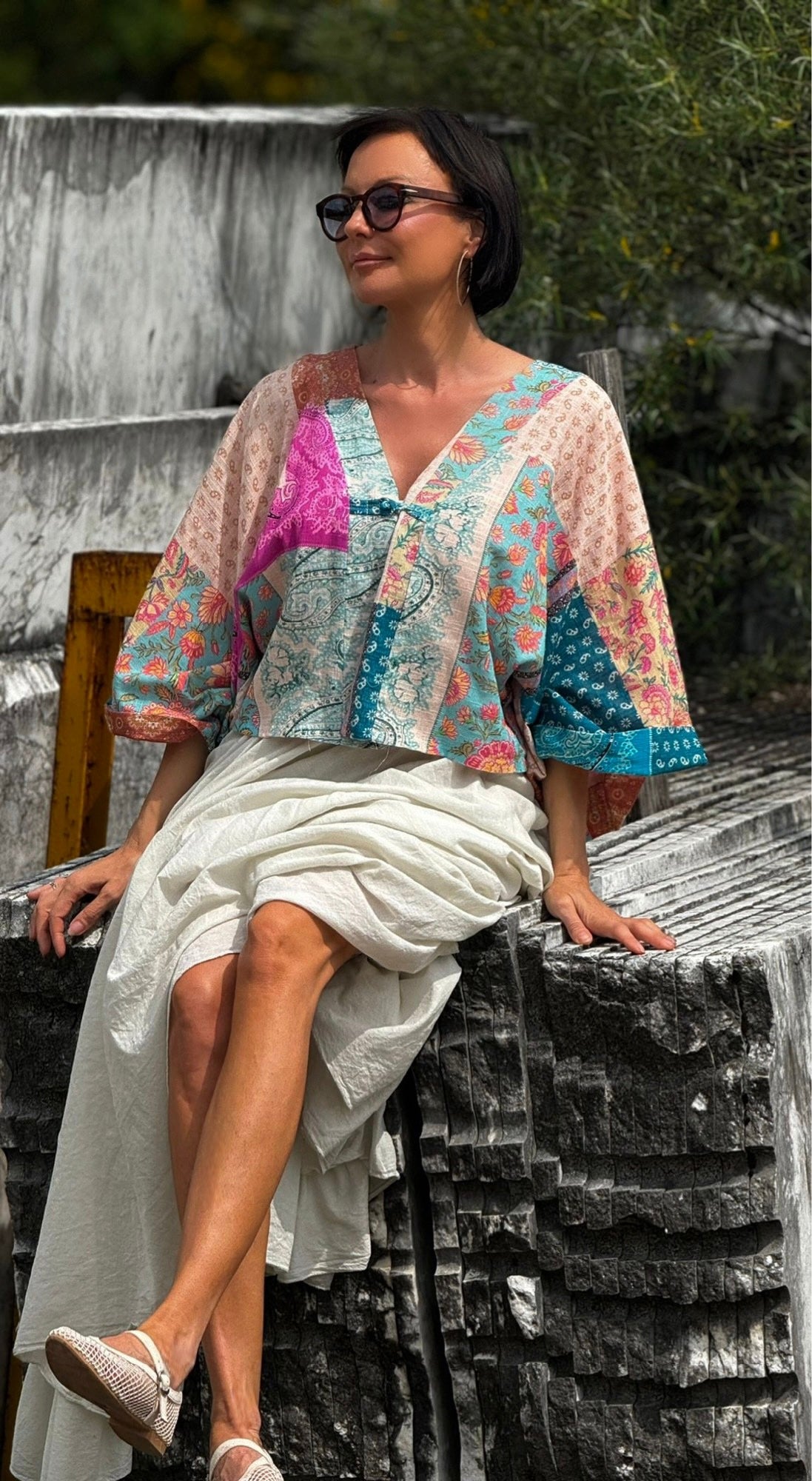 Kimono Amauri azur