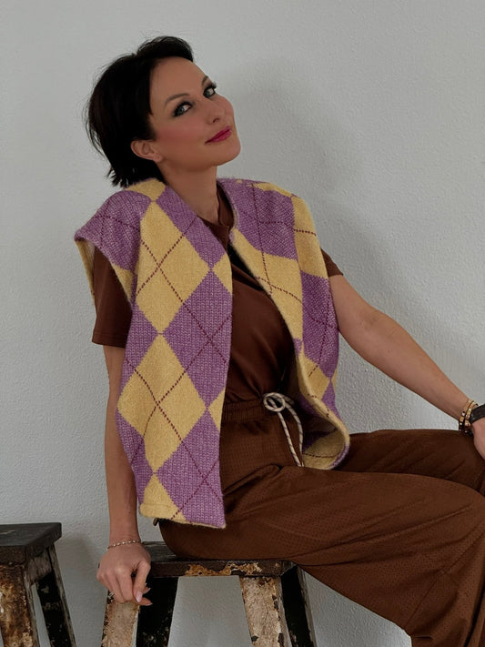 Jacket jacquard yellow