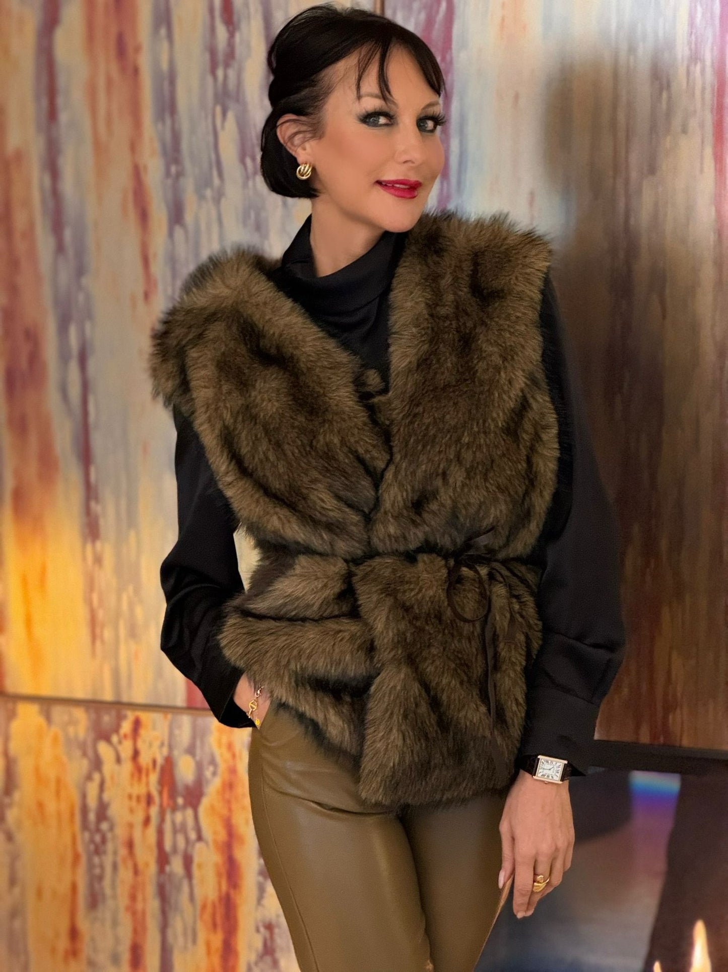 Jacket Giulia faux fur