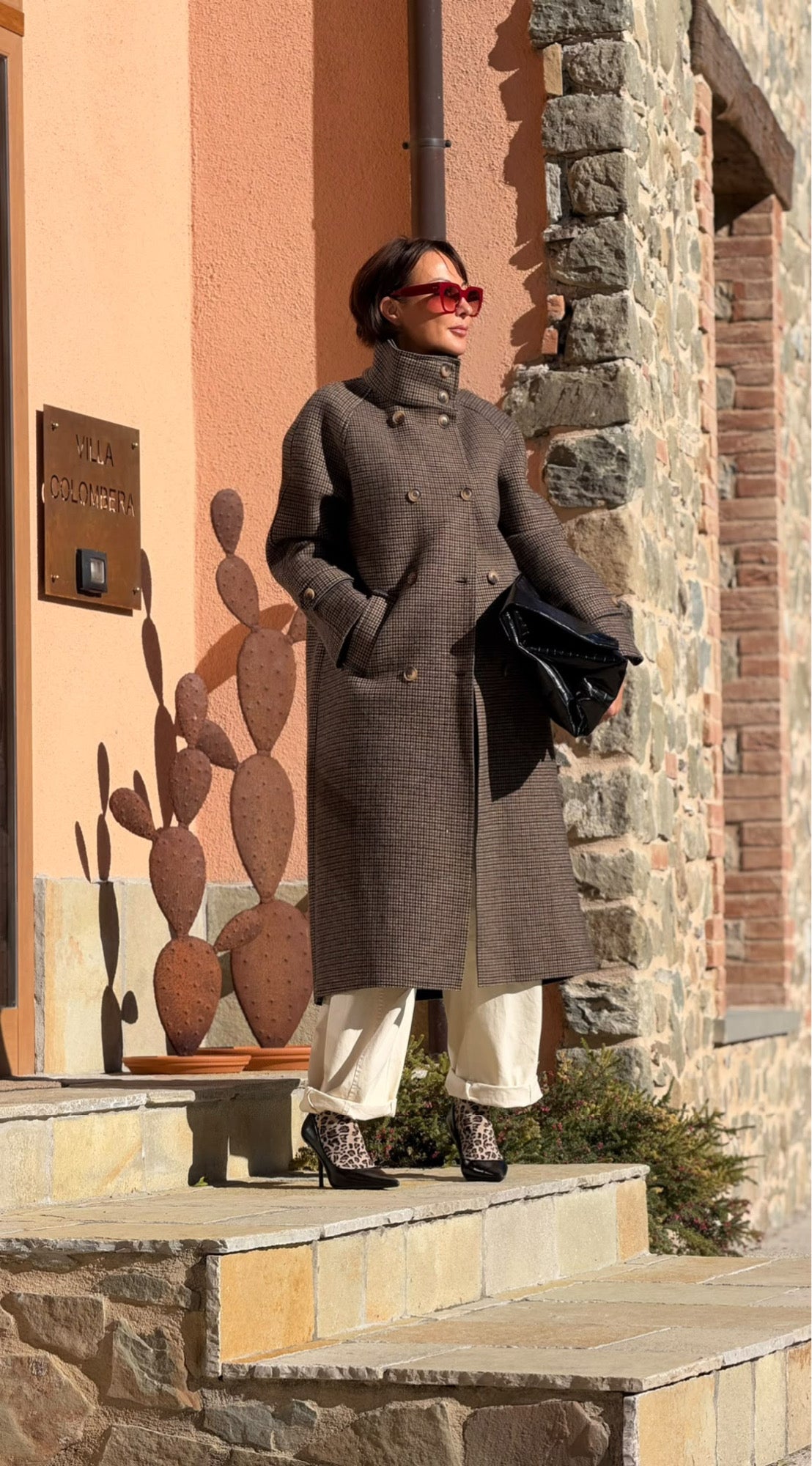 Coat Daimy tartan long