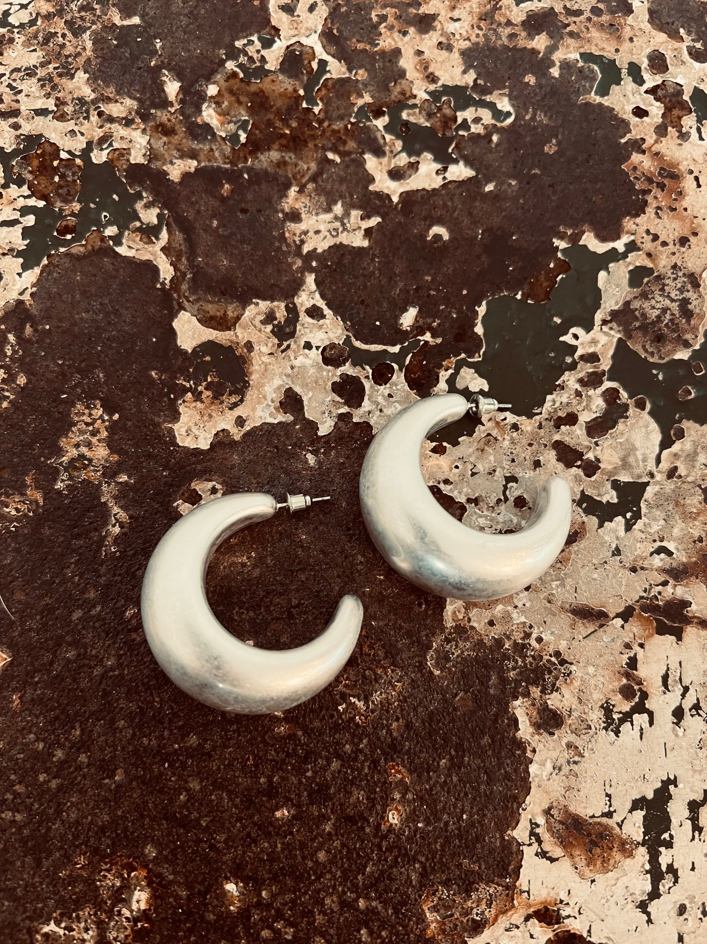 Earrings April silver