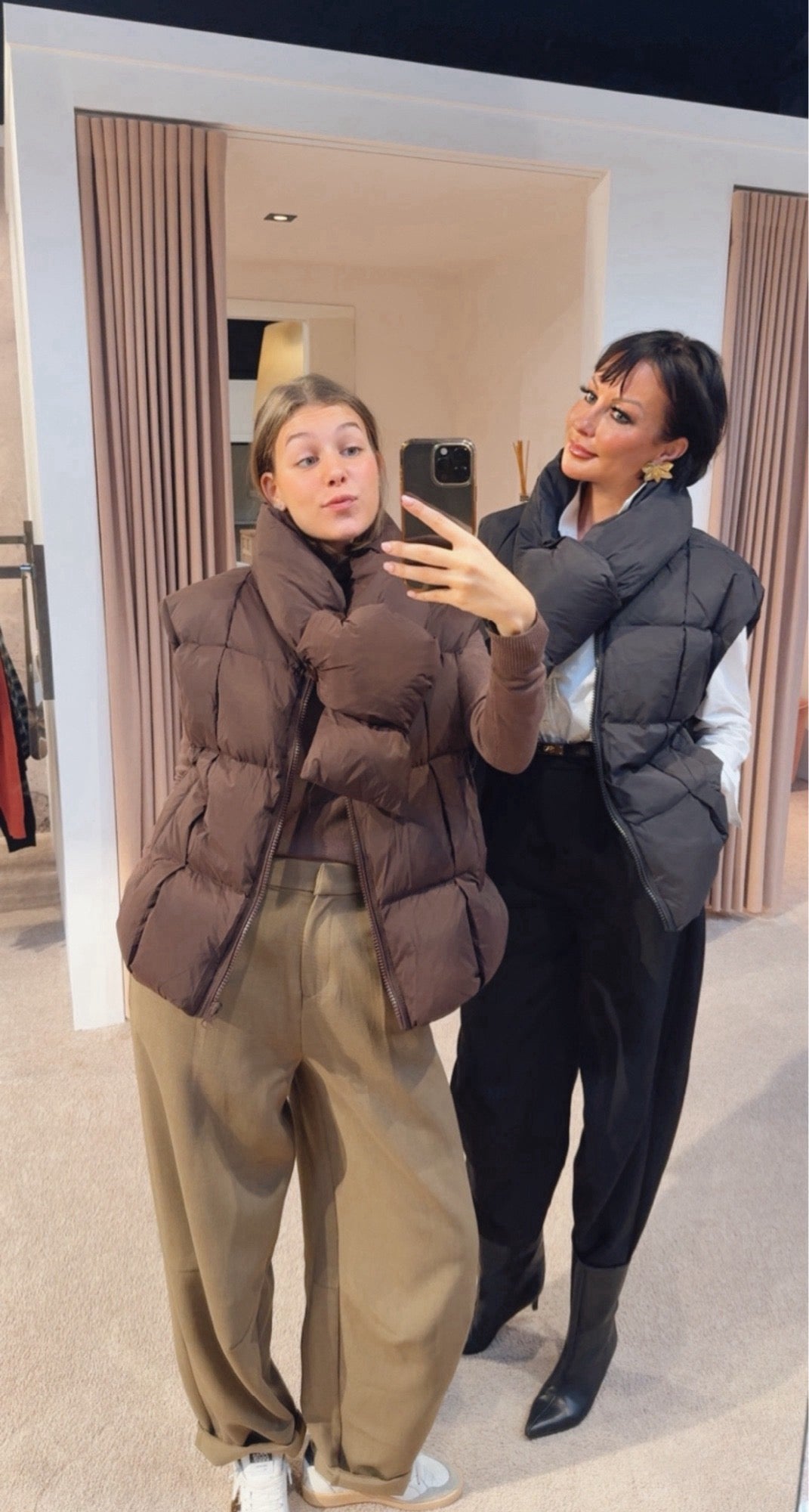 Puffer + scarf Rachel