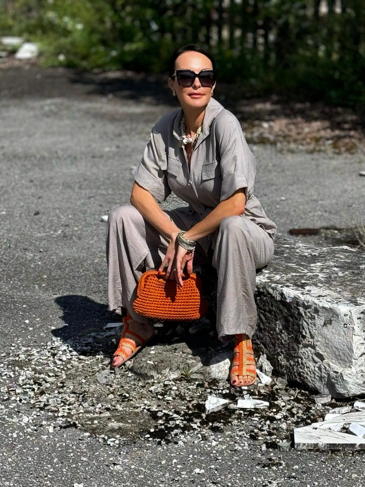 Ensemble Lola taupe