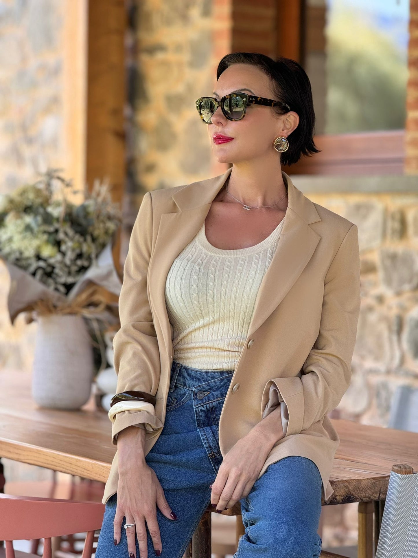 Blazer Automne Camel