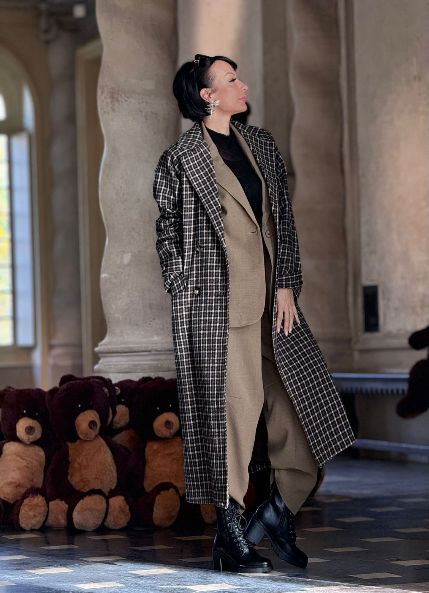 Coat Paola tartan