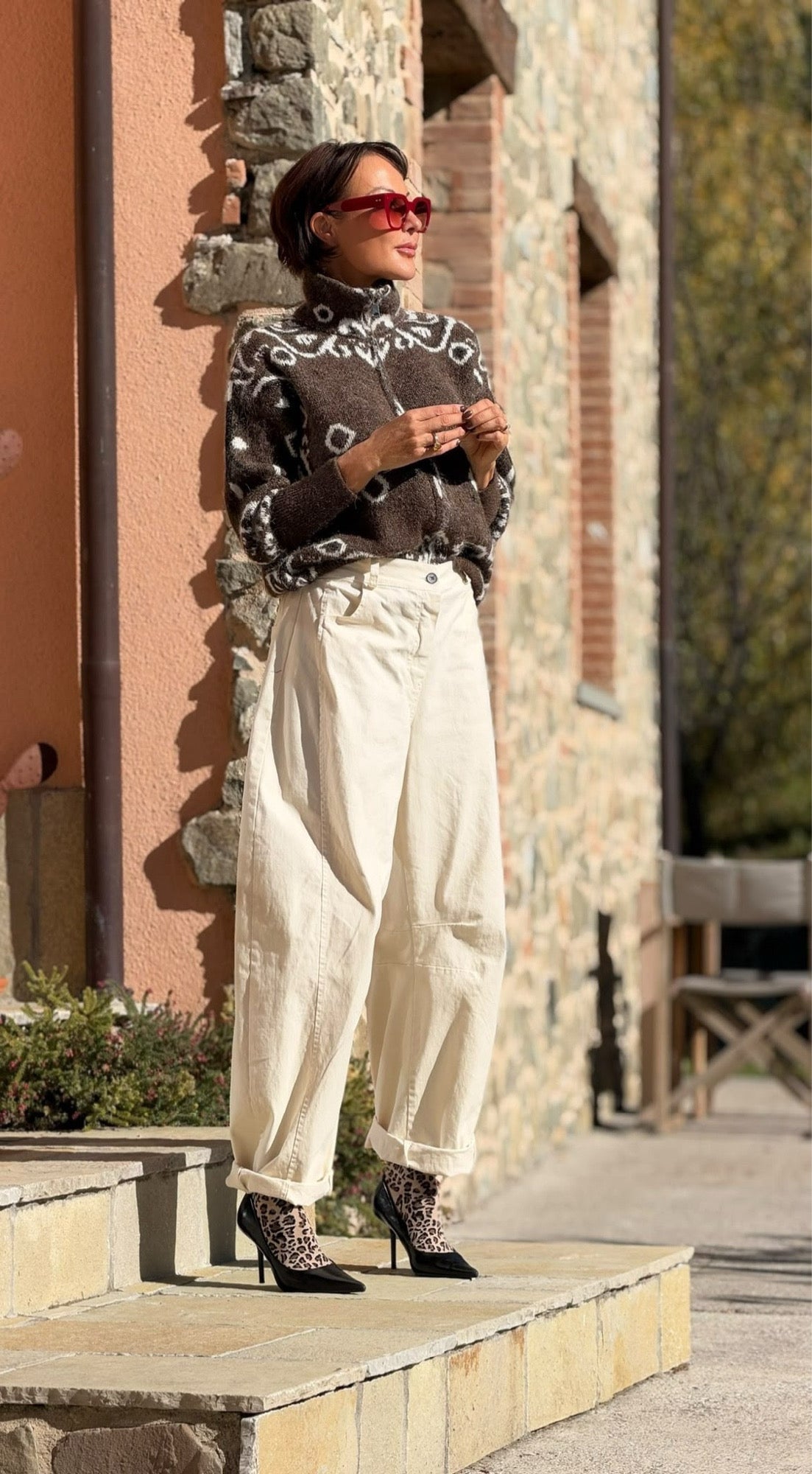 Pull zipper Daimy choco
