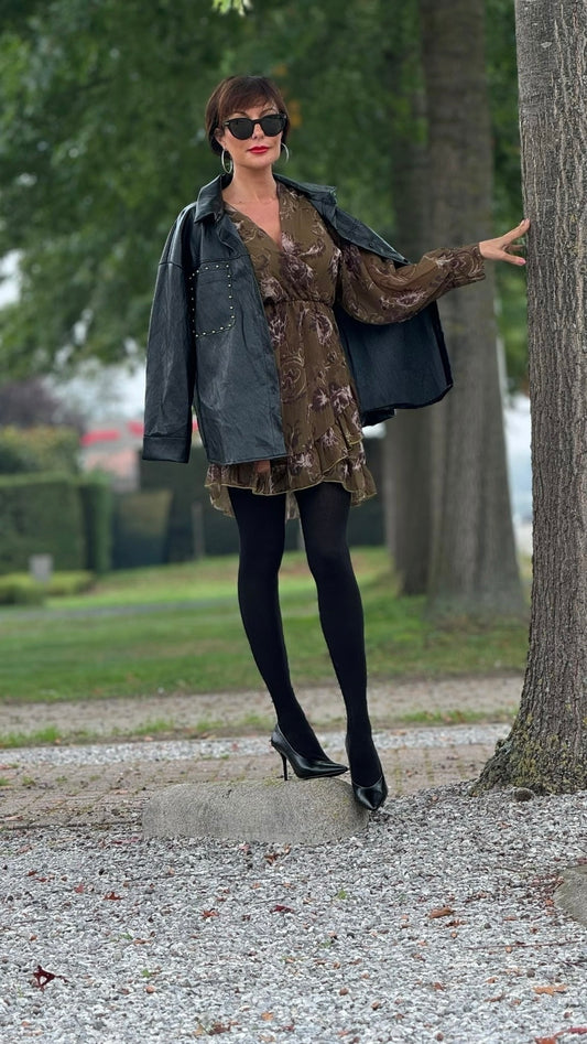 Jacket Allegra studs black