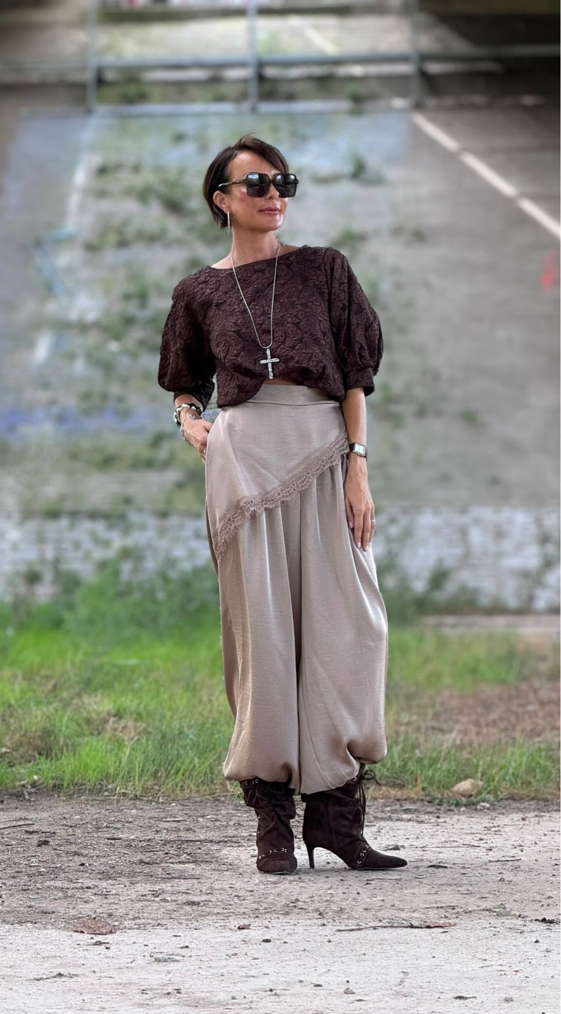 Blouse Leona km choco