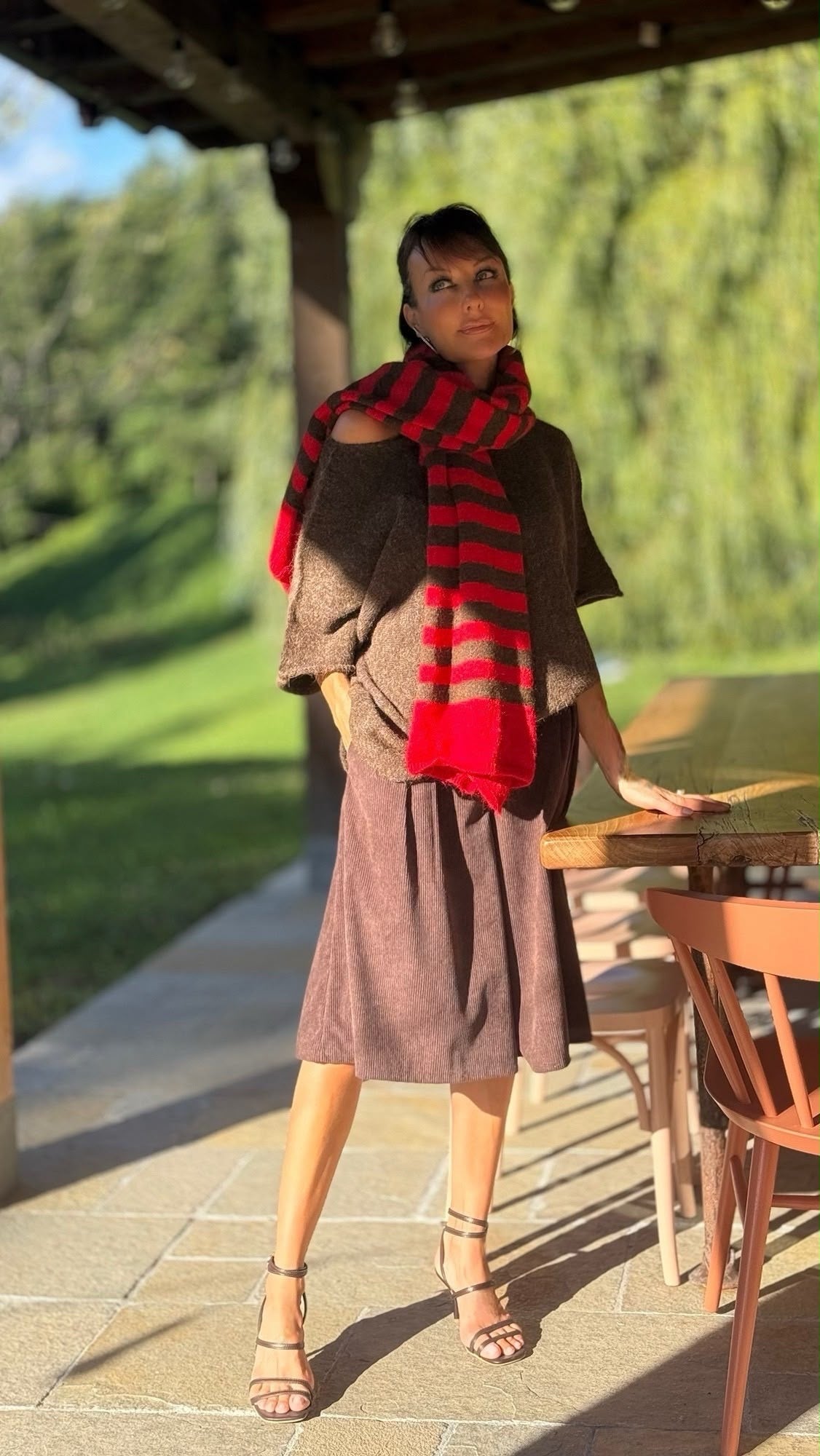 Scarf Bari striped