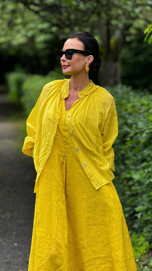 Blouse cuba yellow lightfiber
