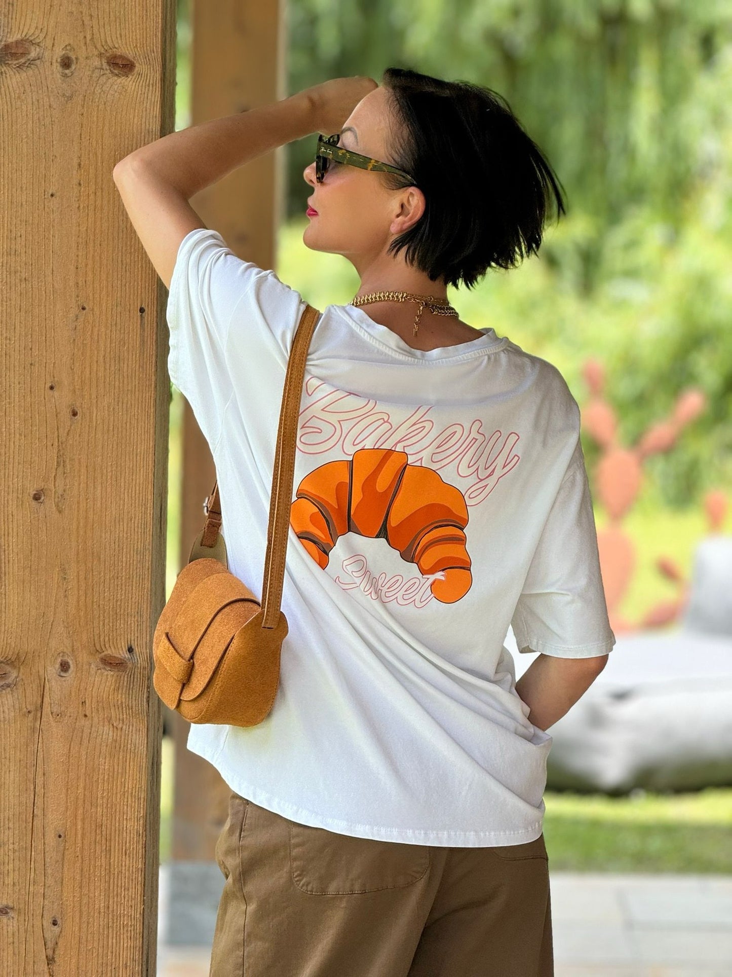 Tee Croissant white