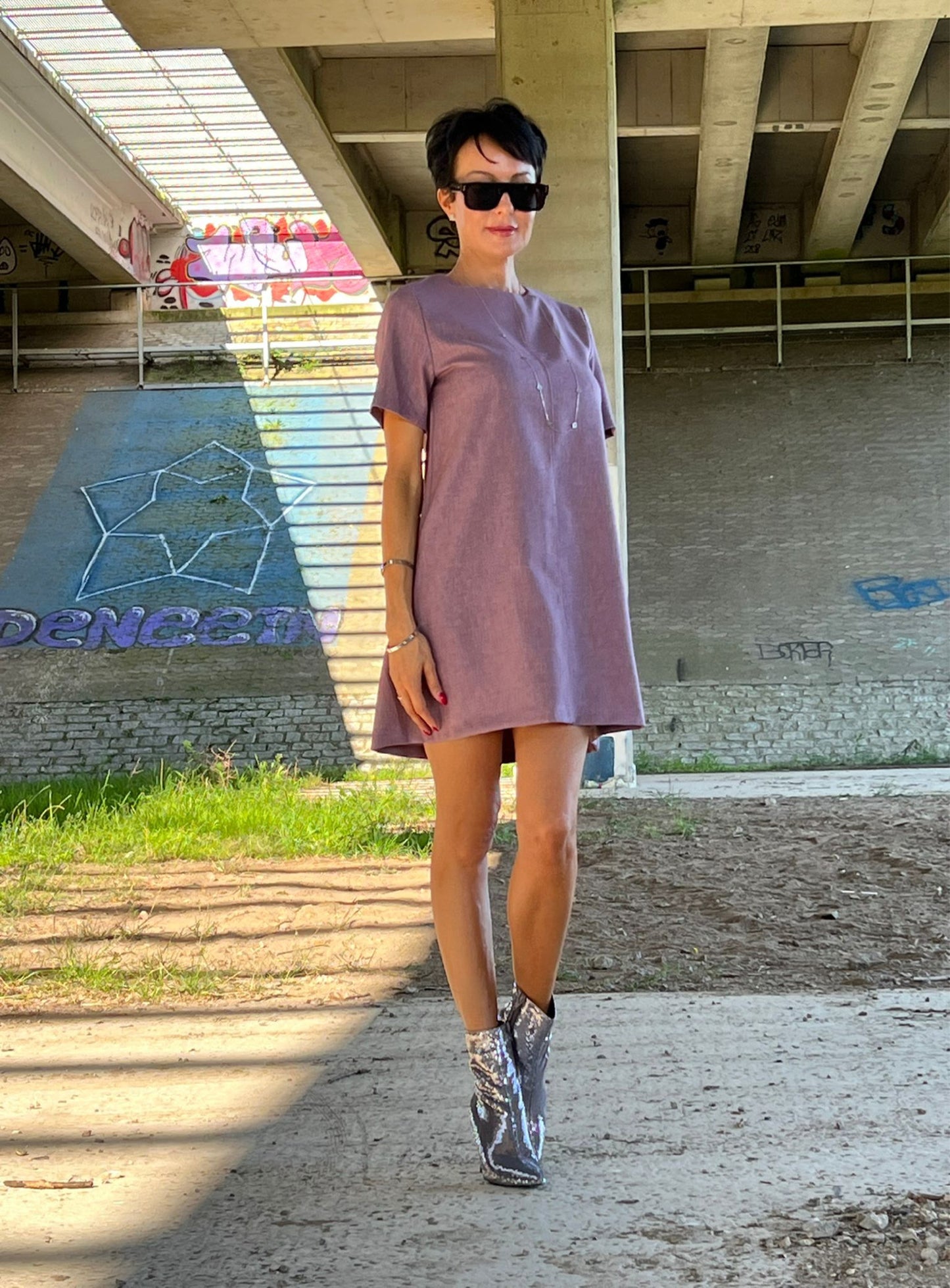 Dress shorts lilac