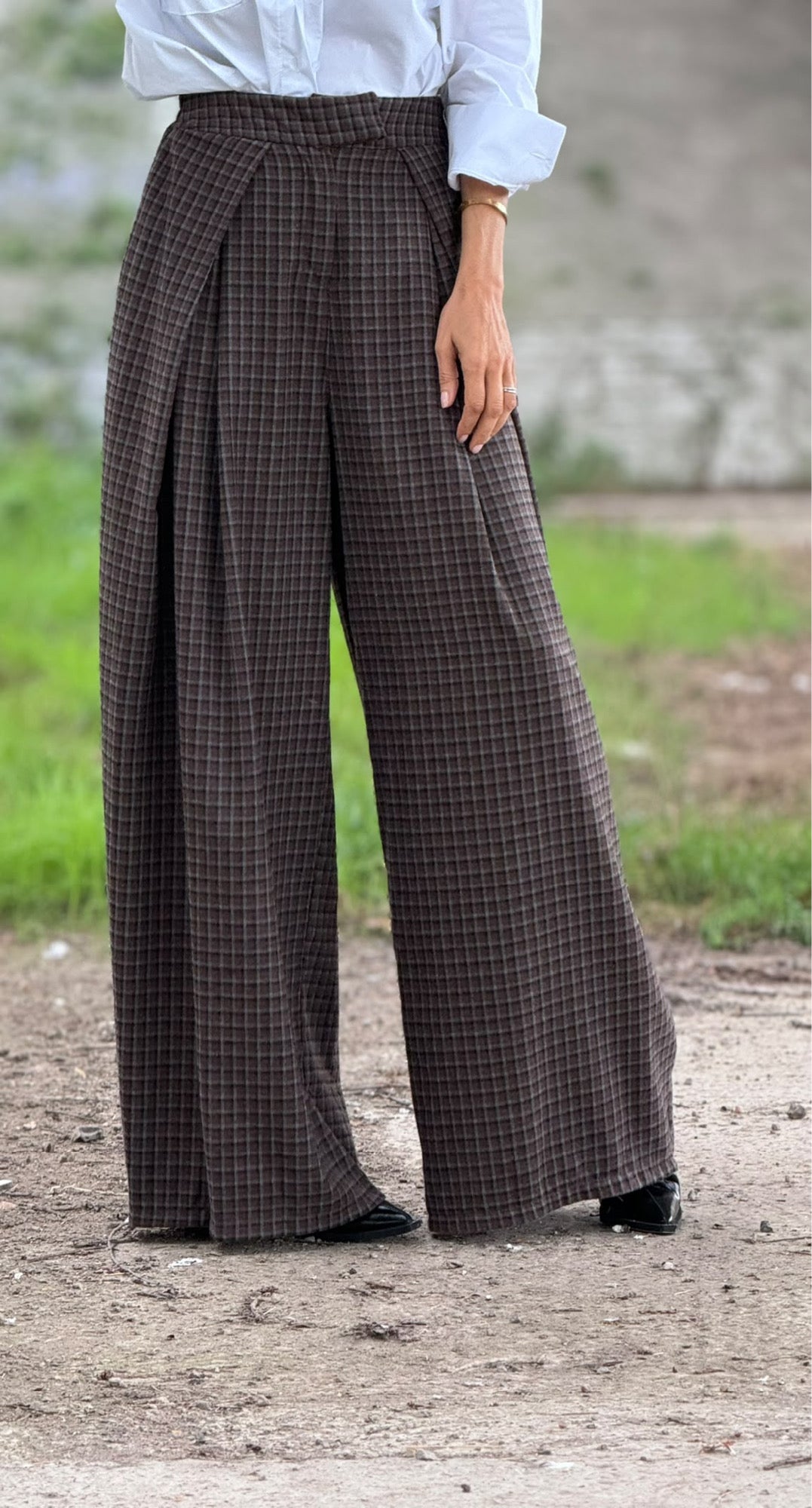 Pants Isola tartan choco