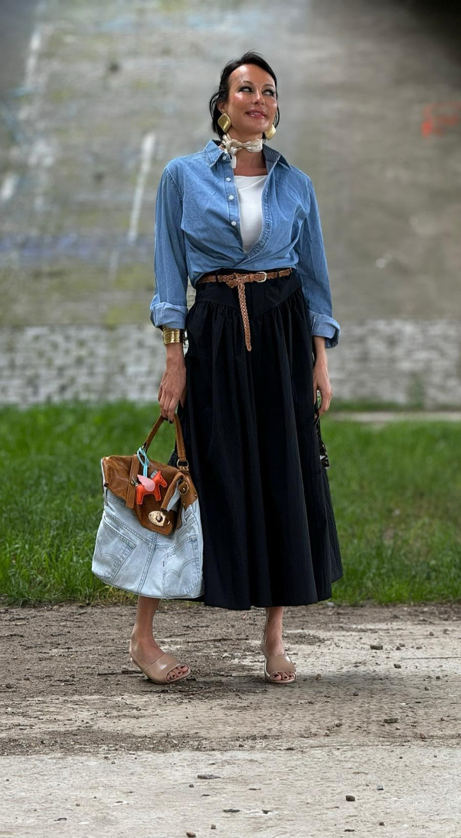 Marie cotton skirt + belt
