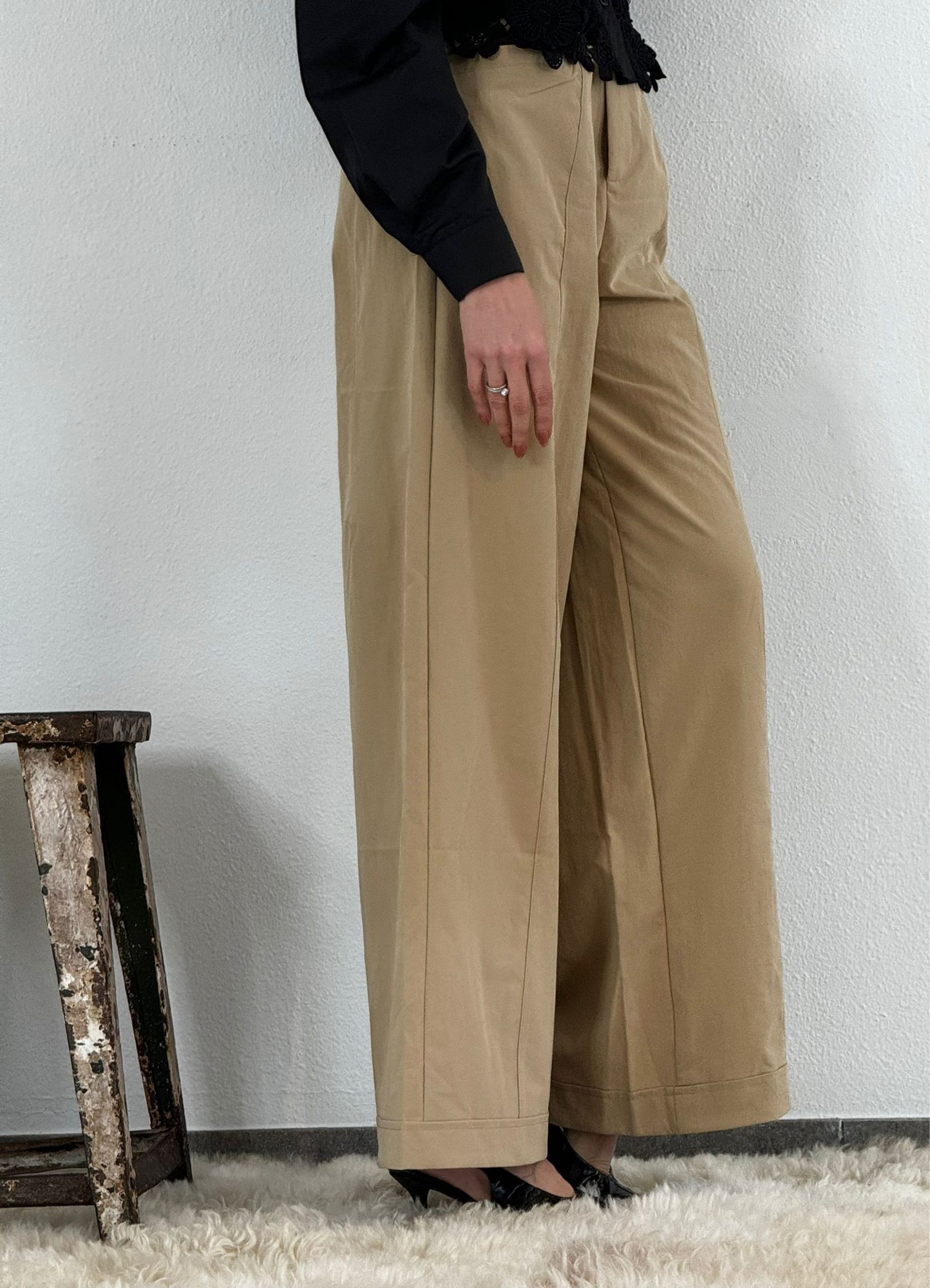 Pants Gayle + belt camel