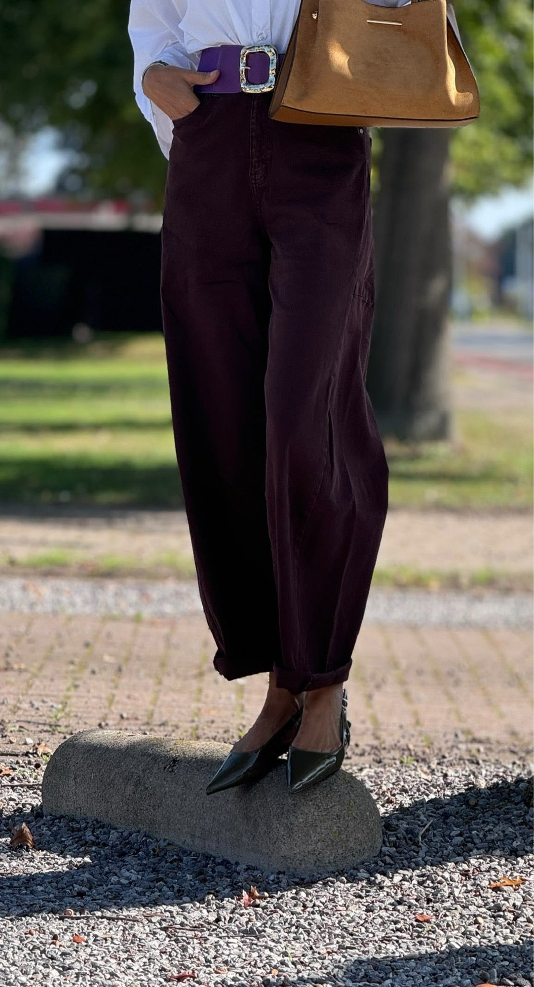Jeans Gigi aubergine