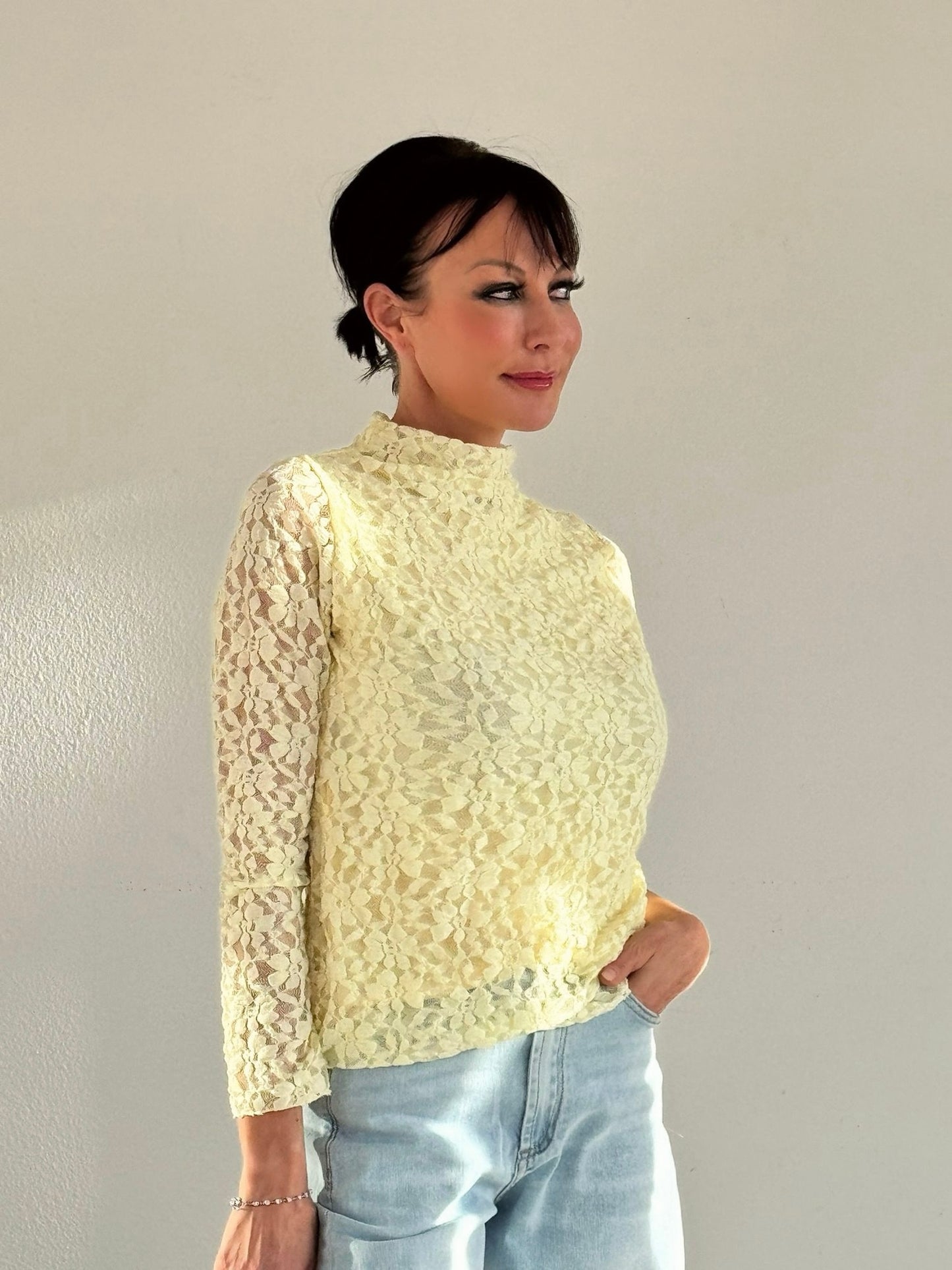 Top sunny lace collar