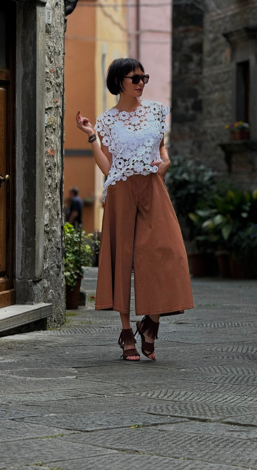 Blouse crochet white