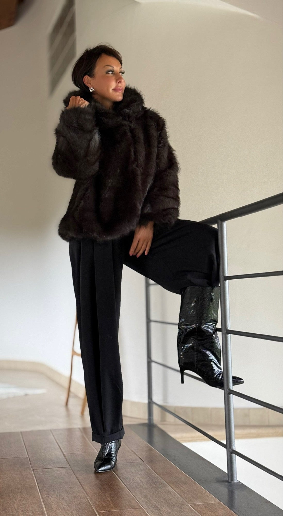 Coat Zita faux fur
