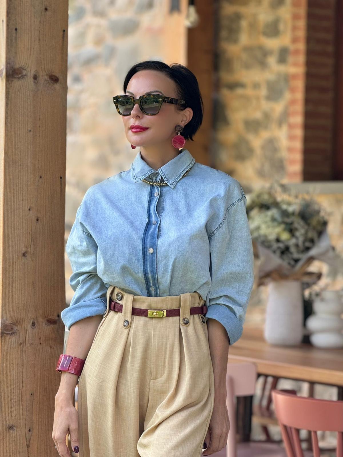 Chemisier en jean Harvest