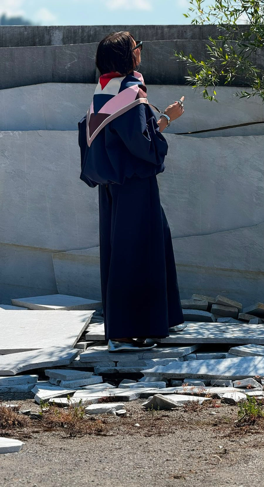 Jacket Lucca incl scarf navy