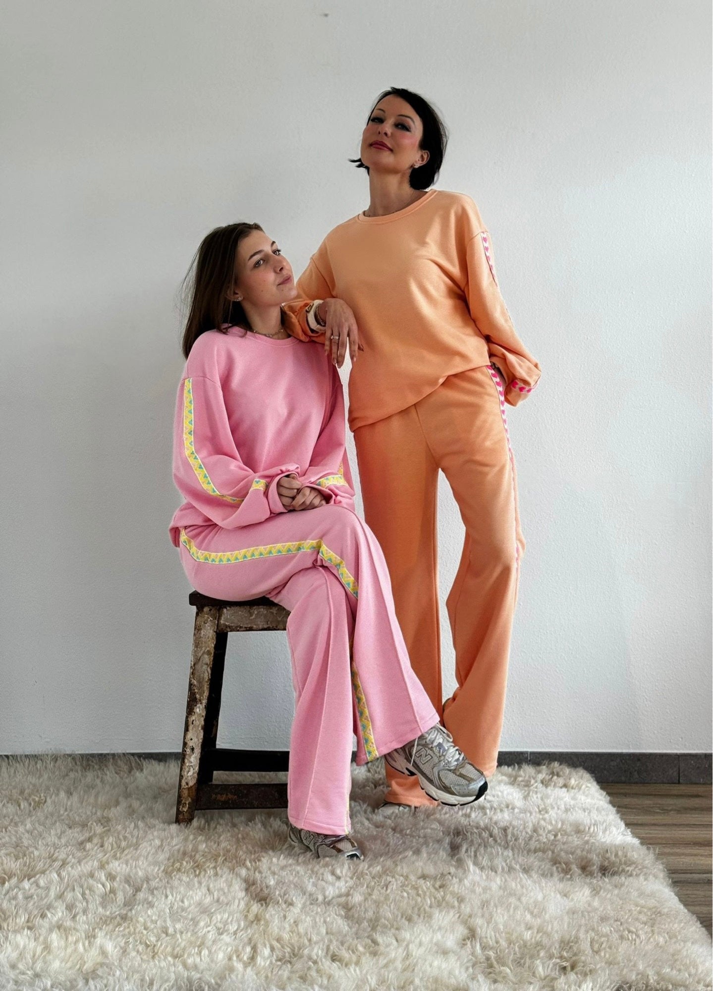 Sweater track aztec pink