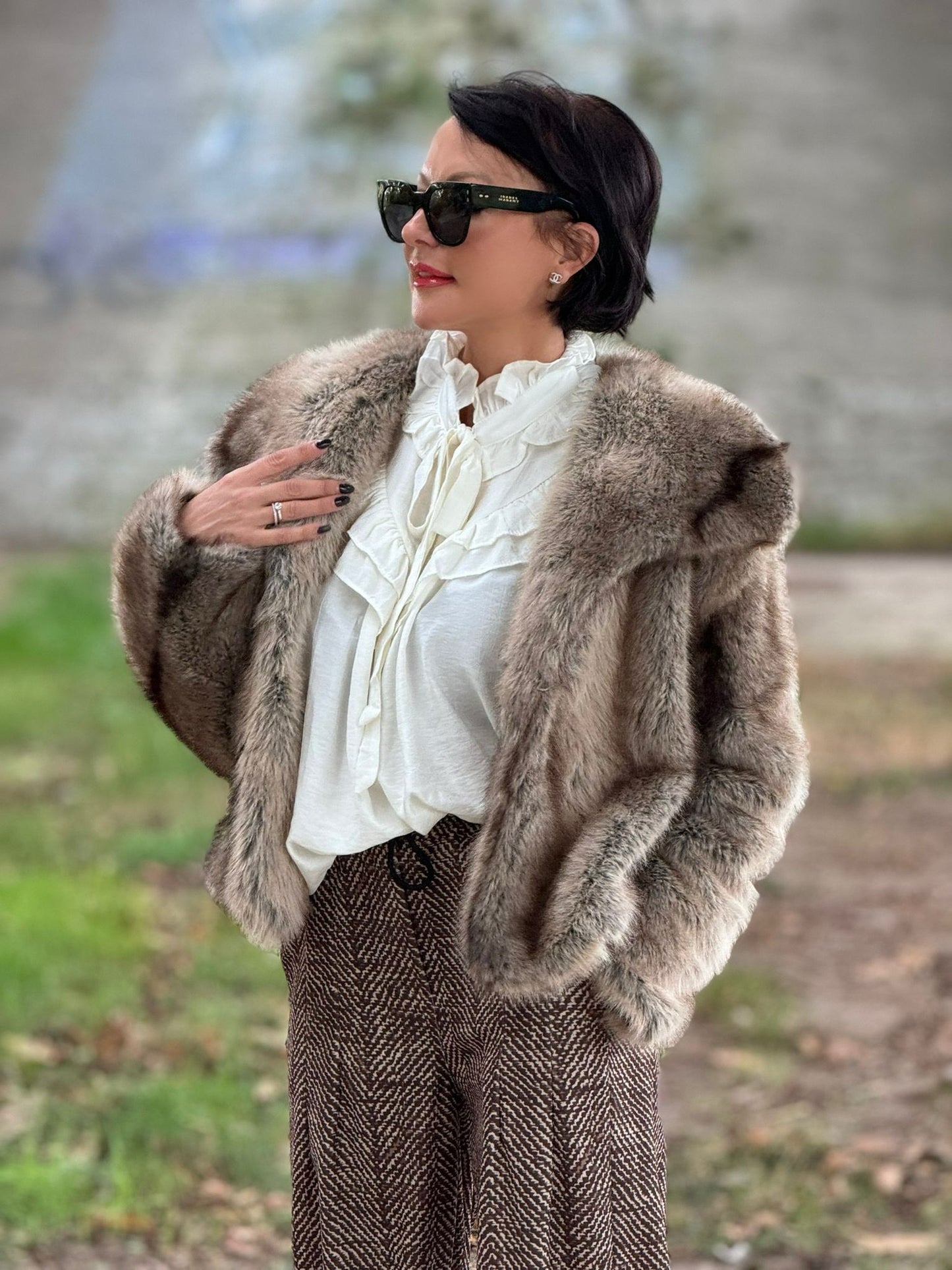 Clara faux fur coat