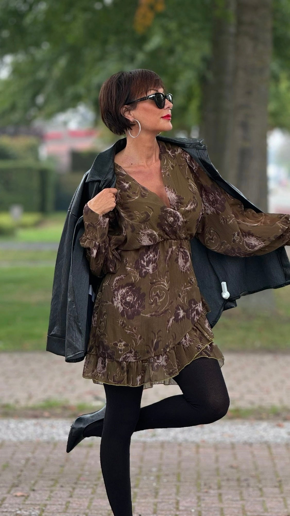 Veste Allegra cloutée noire