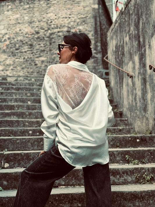 Blouse Grace lace white