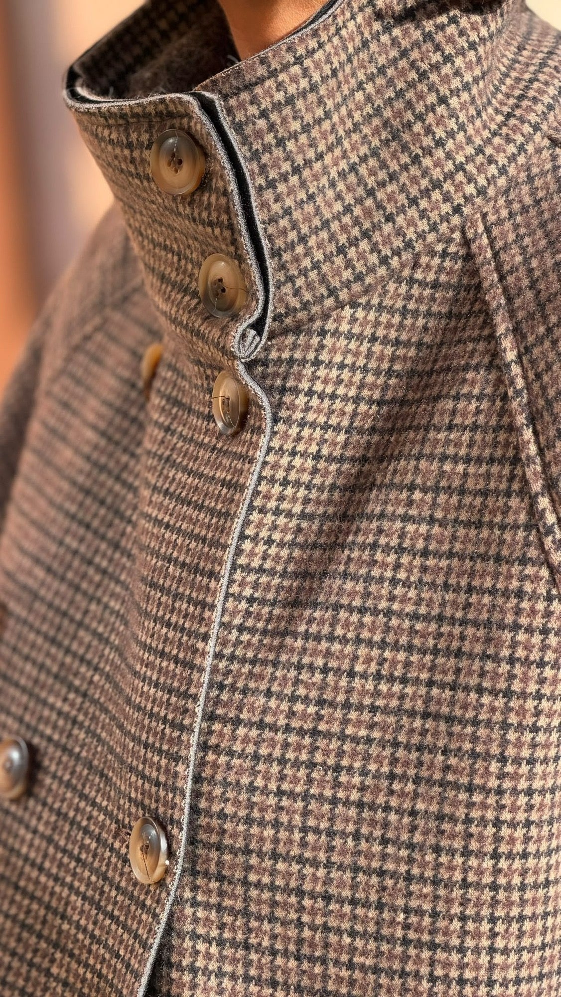 Coat Daimy tartan long