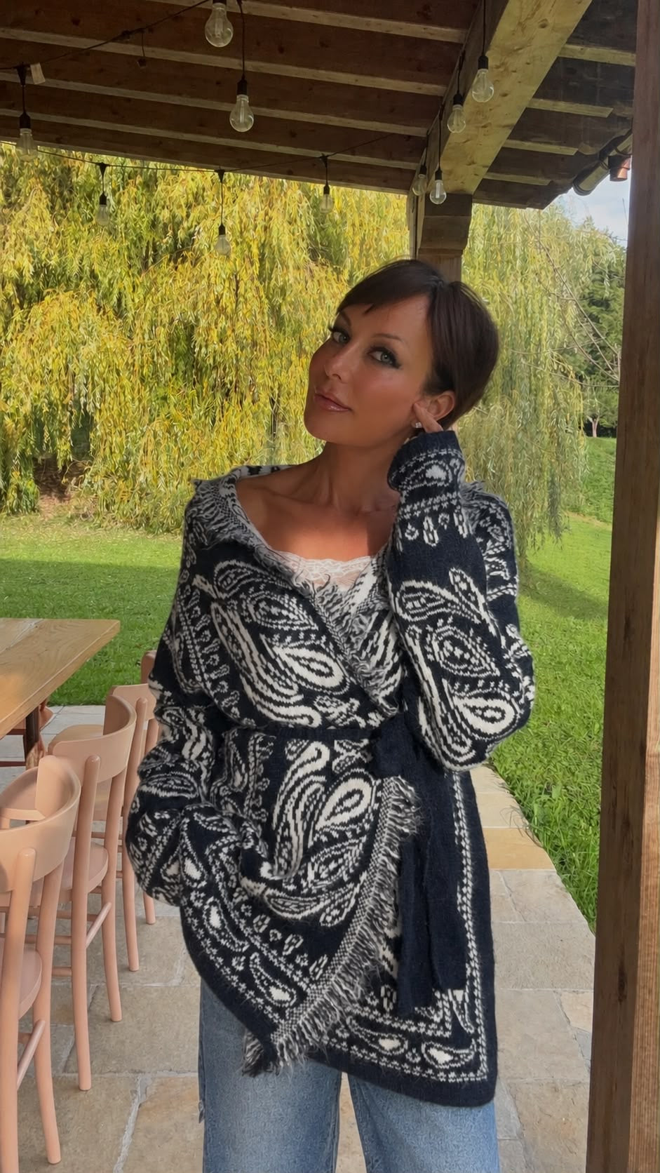 Cardigan Barbs K navy