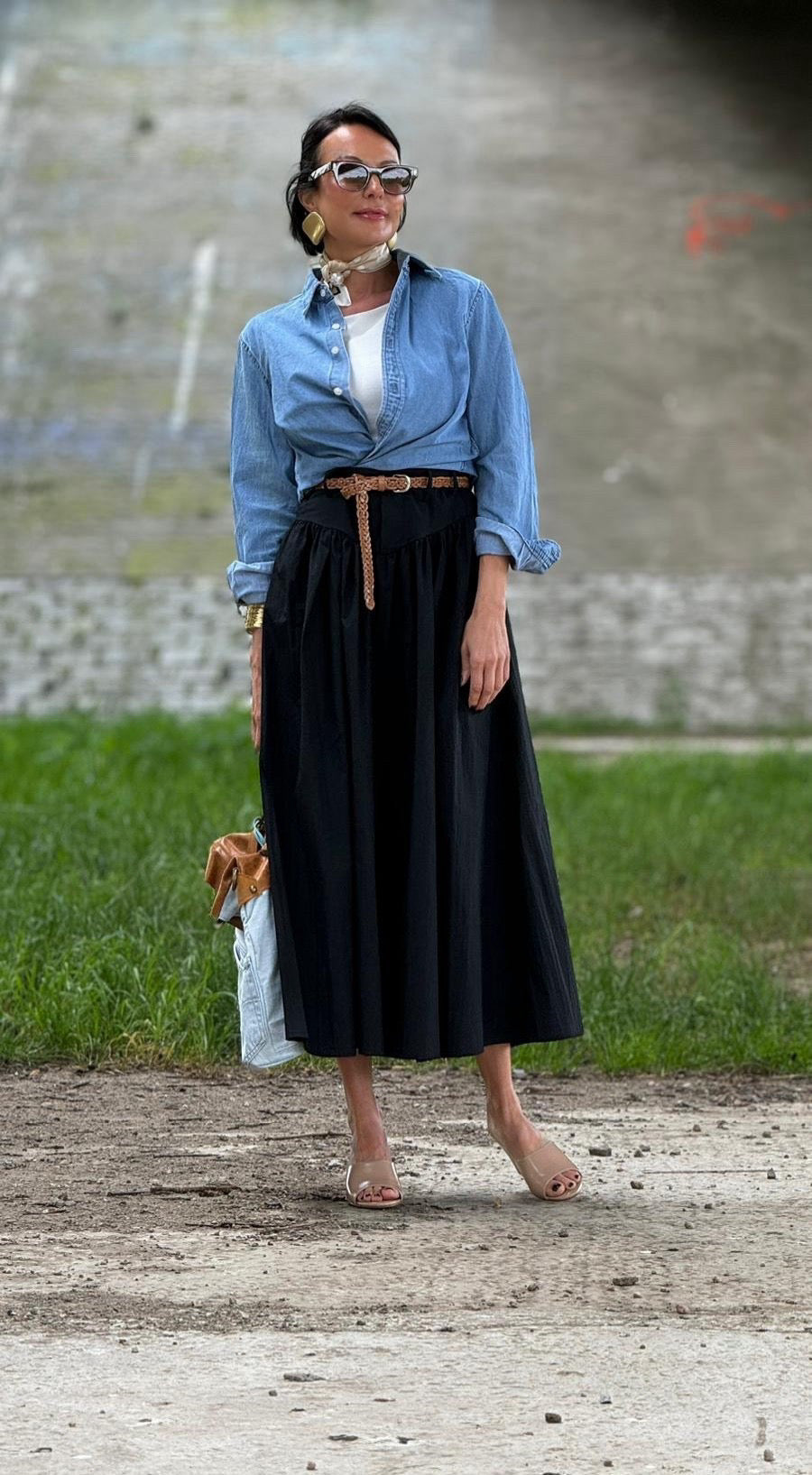 Marie cotton skirt + belt