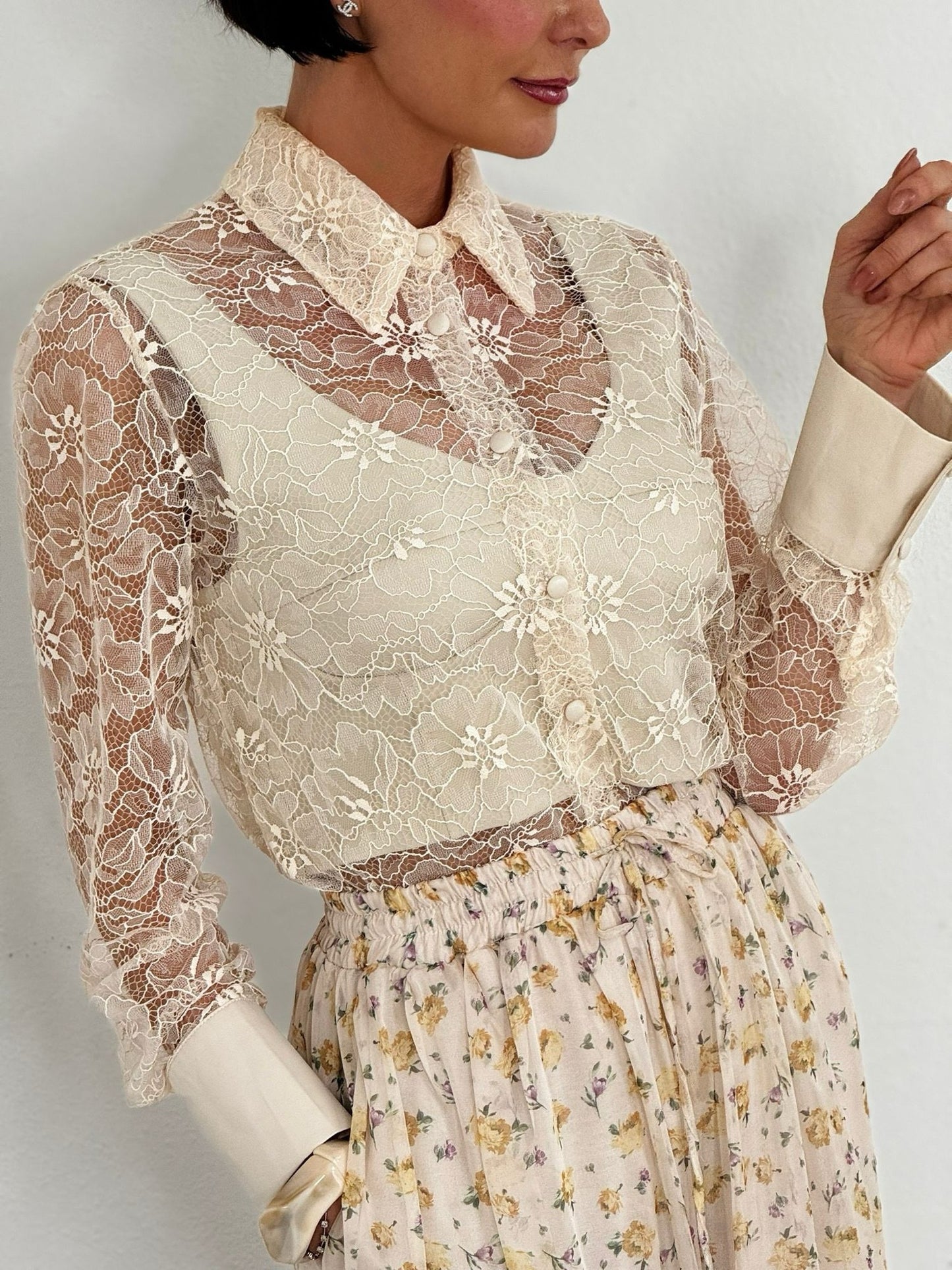 Blouse Justine chemise cream