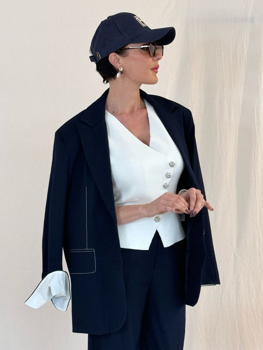 Blazer Como navy blue