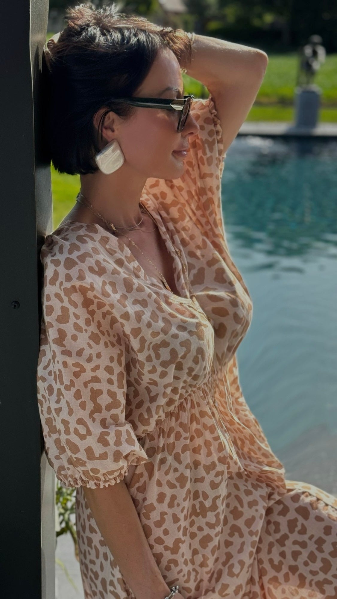 Dress chloe leo sand