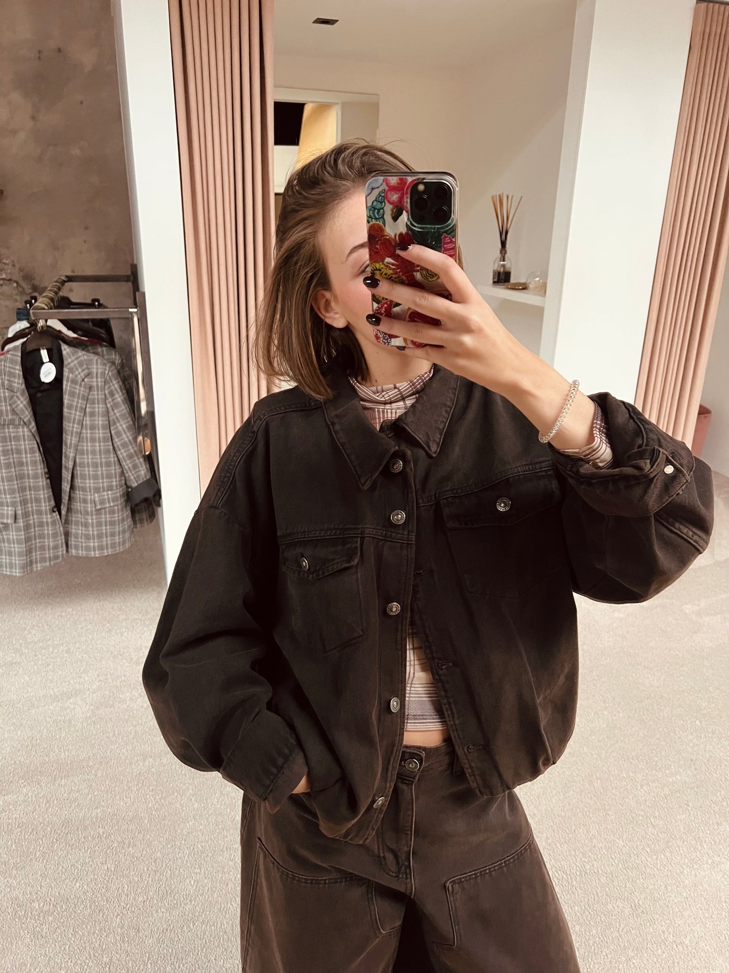 Coat jeans Lola brown