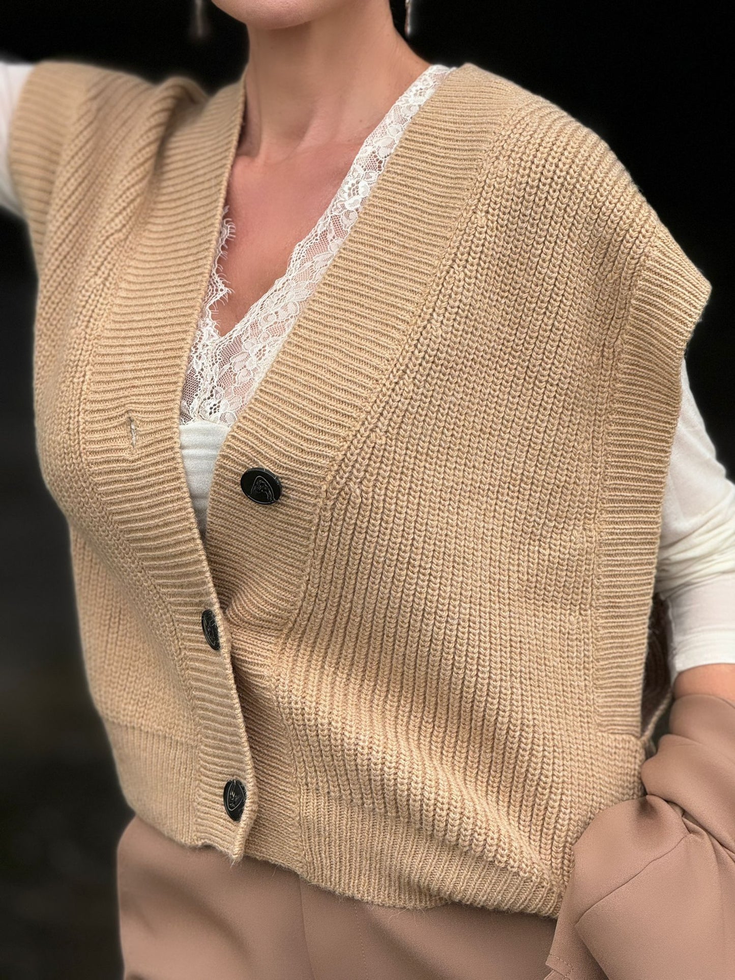 Cardigan Rachel camel