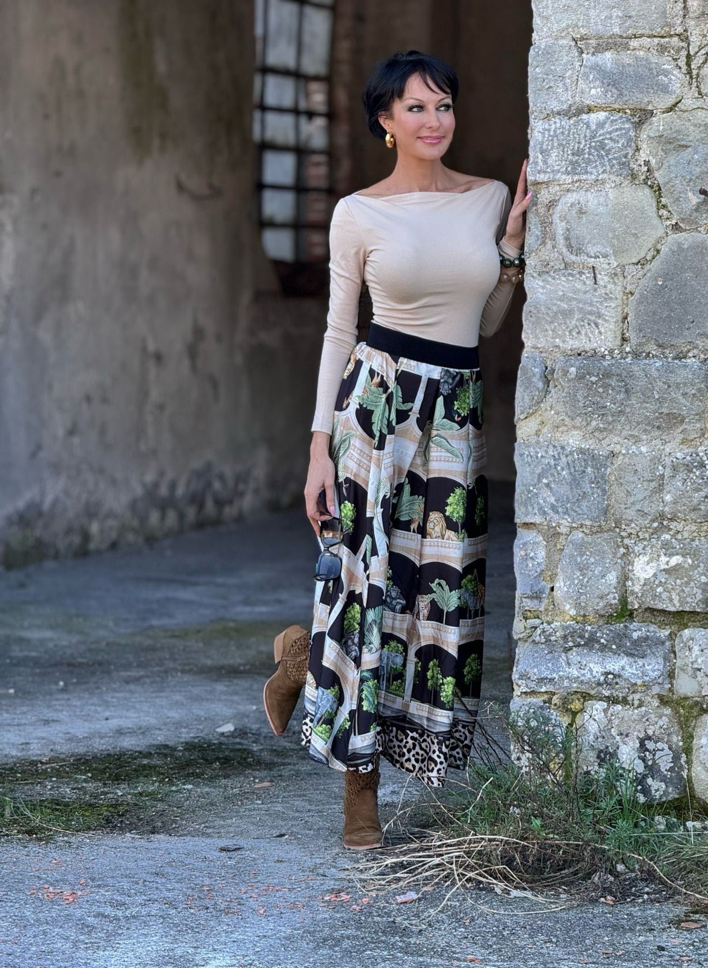 Skirt sierra printed
