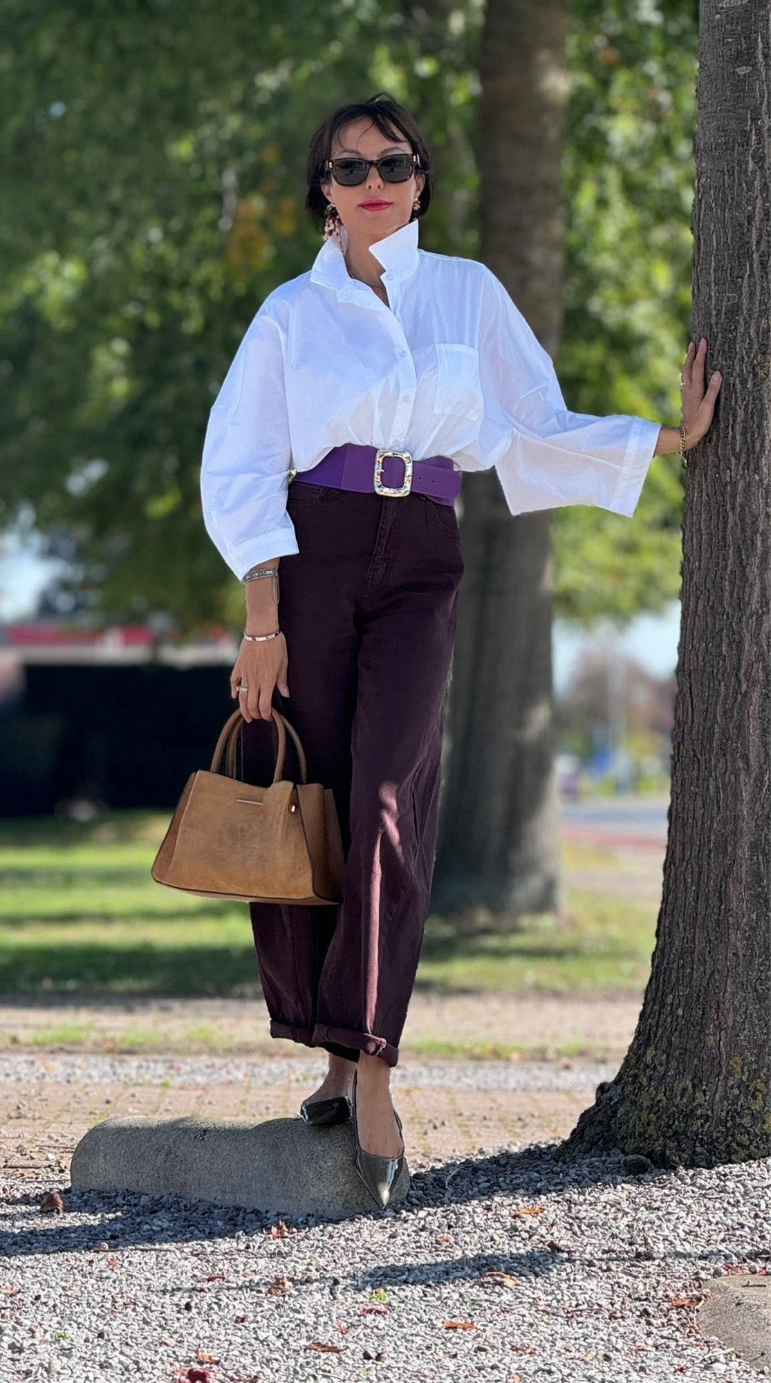 Blouse Allegra blanche unie