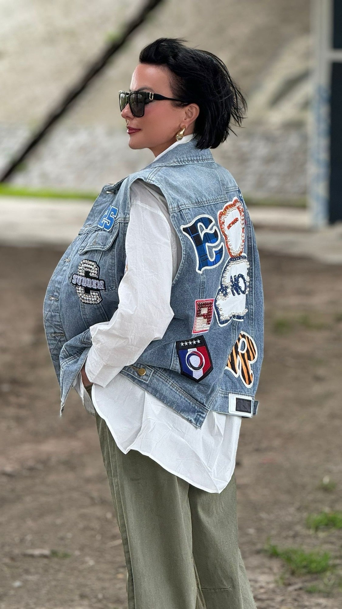 Jacket Leyla patched