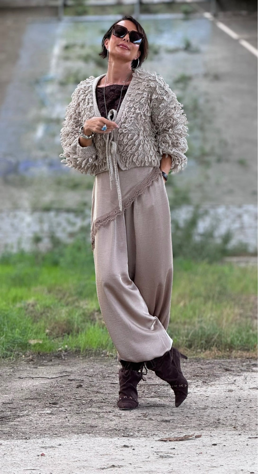 Pants Donna sand