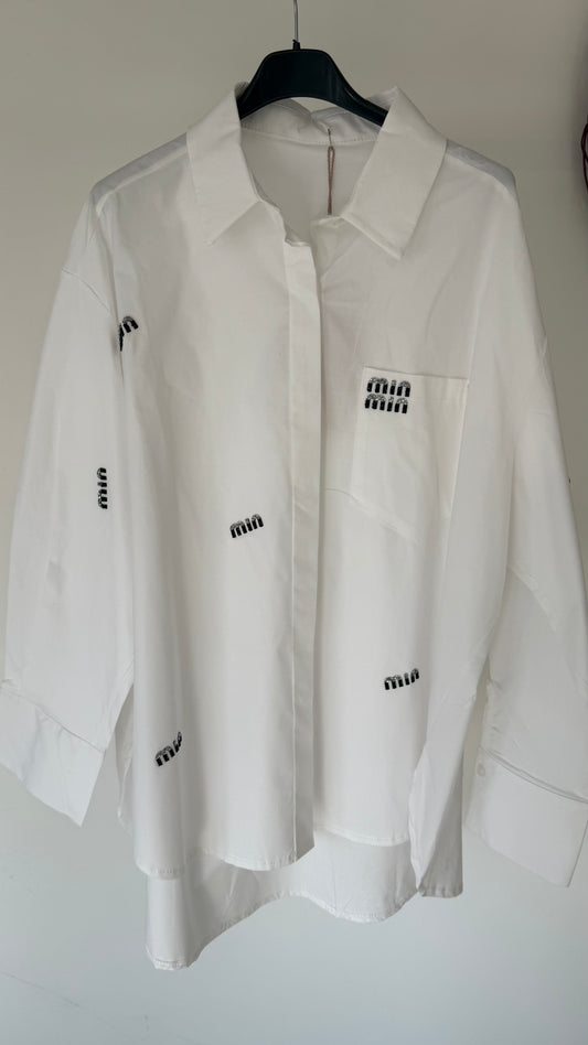 Blouse cotton Min white