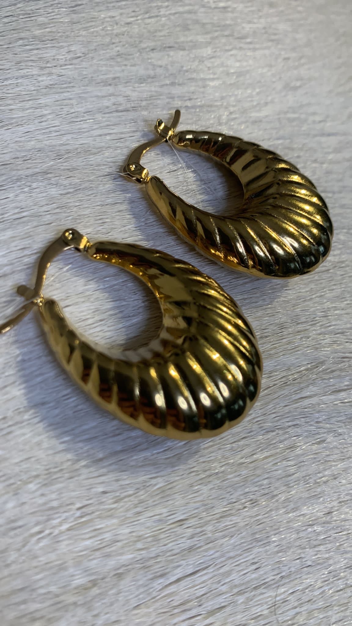 Earrings Oval hoops