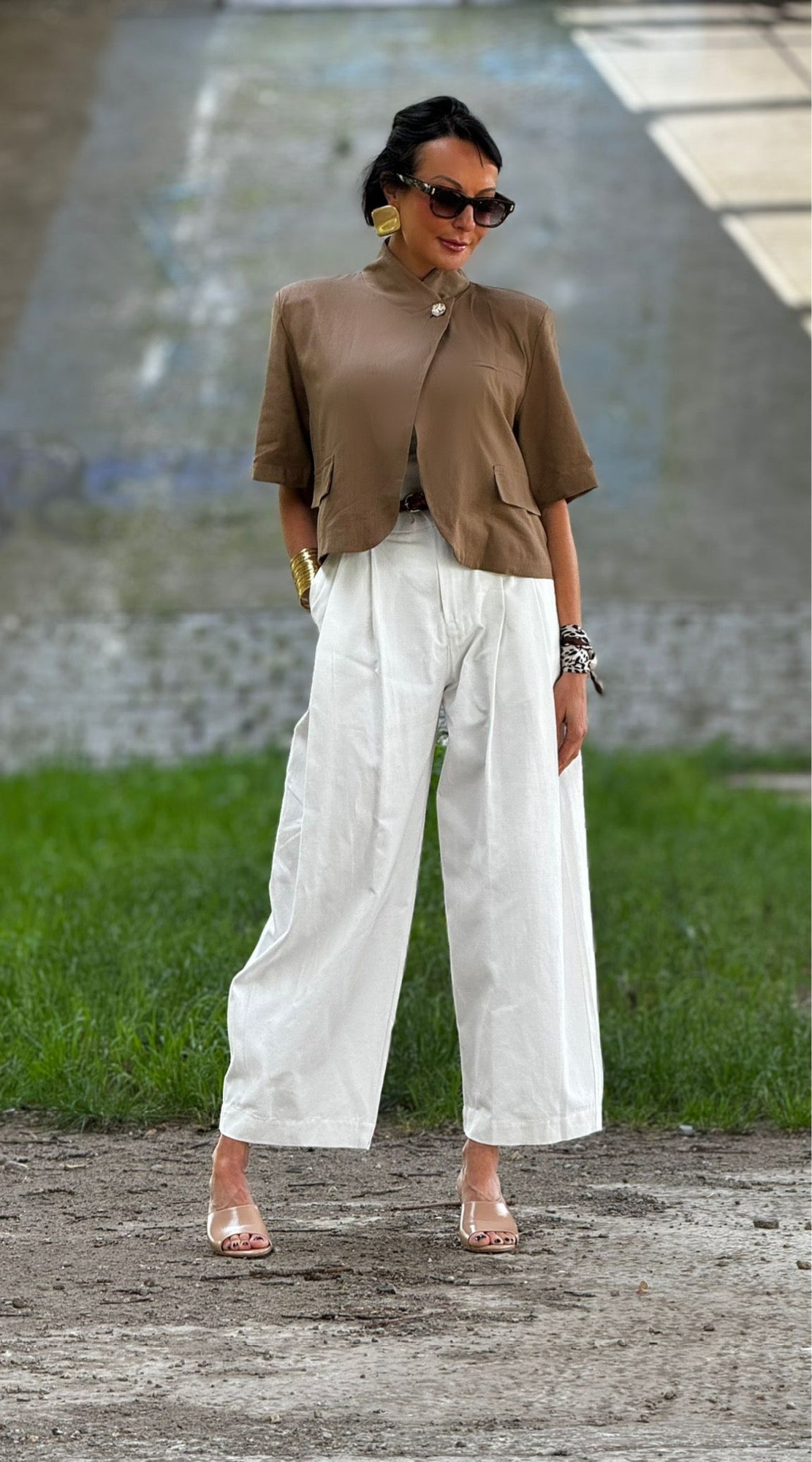 Elena white pants