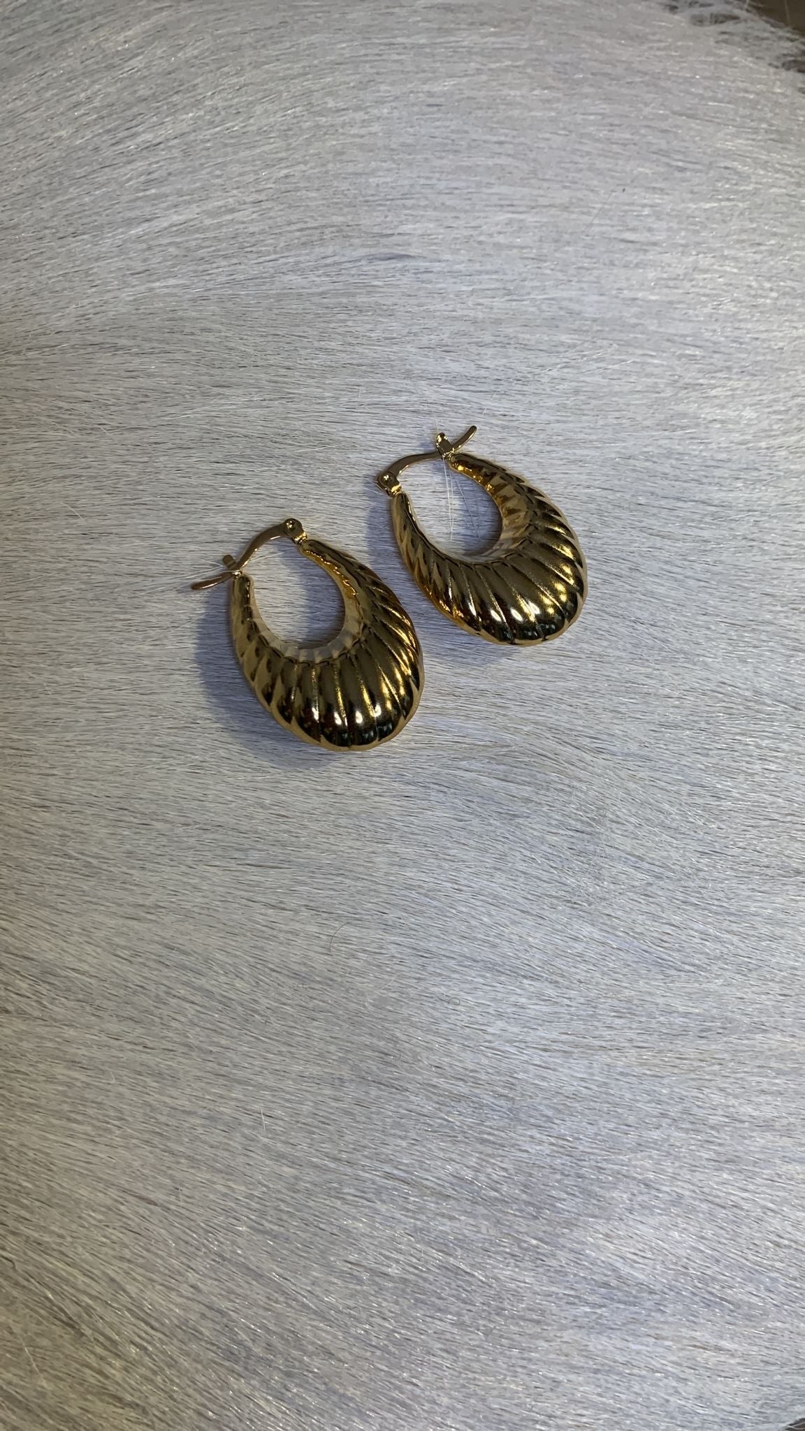 Boucles d'oreilles Créoles ovales