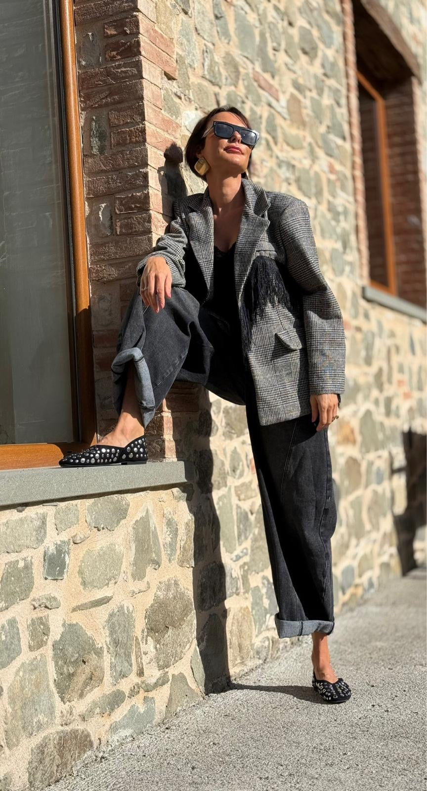 Blazer Celia fringes
