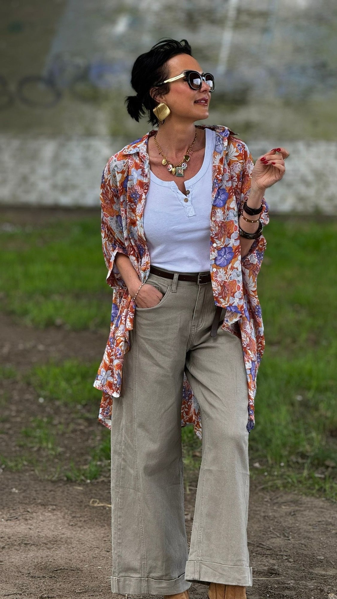 Savanah jeans + taupe belt