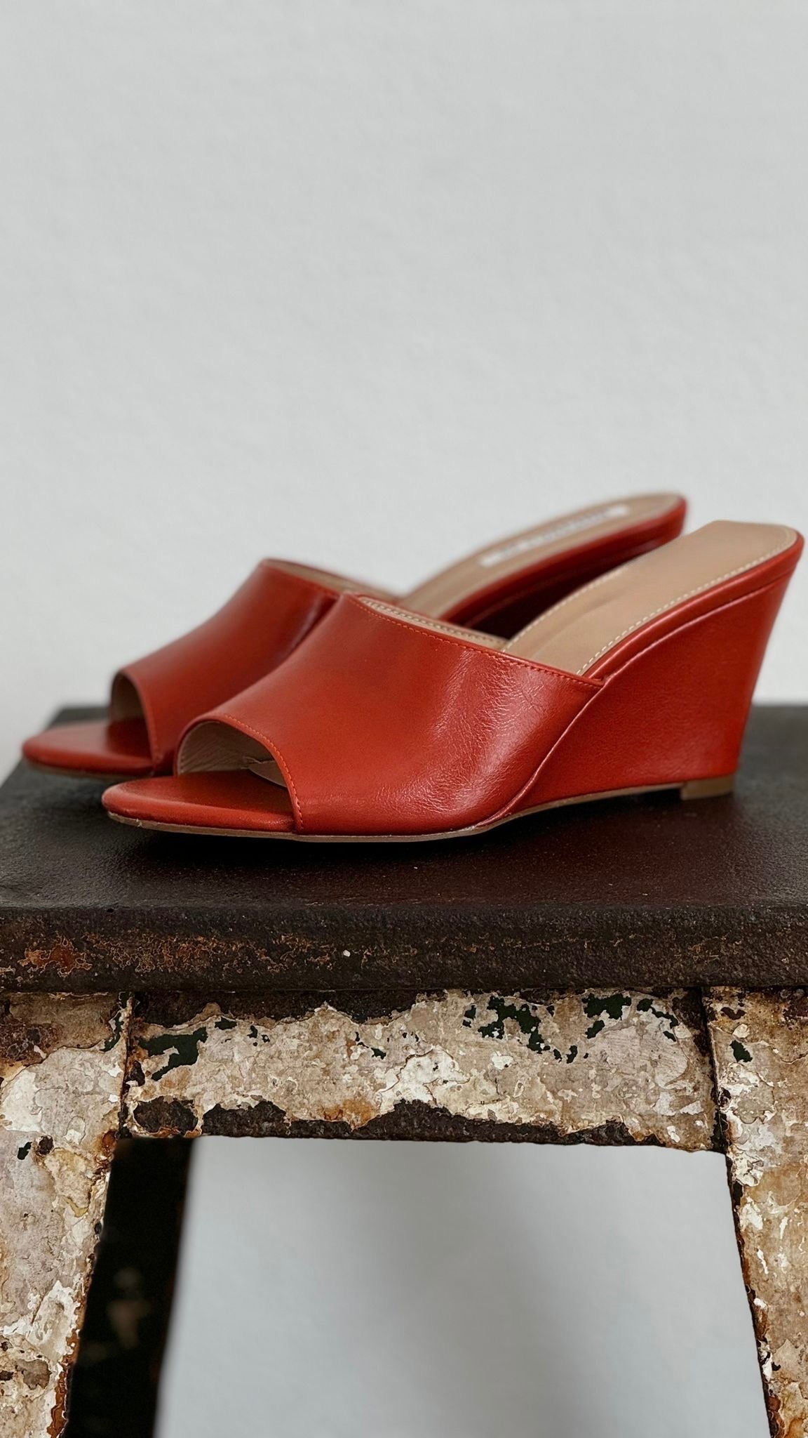 Slipper wedge orange