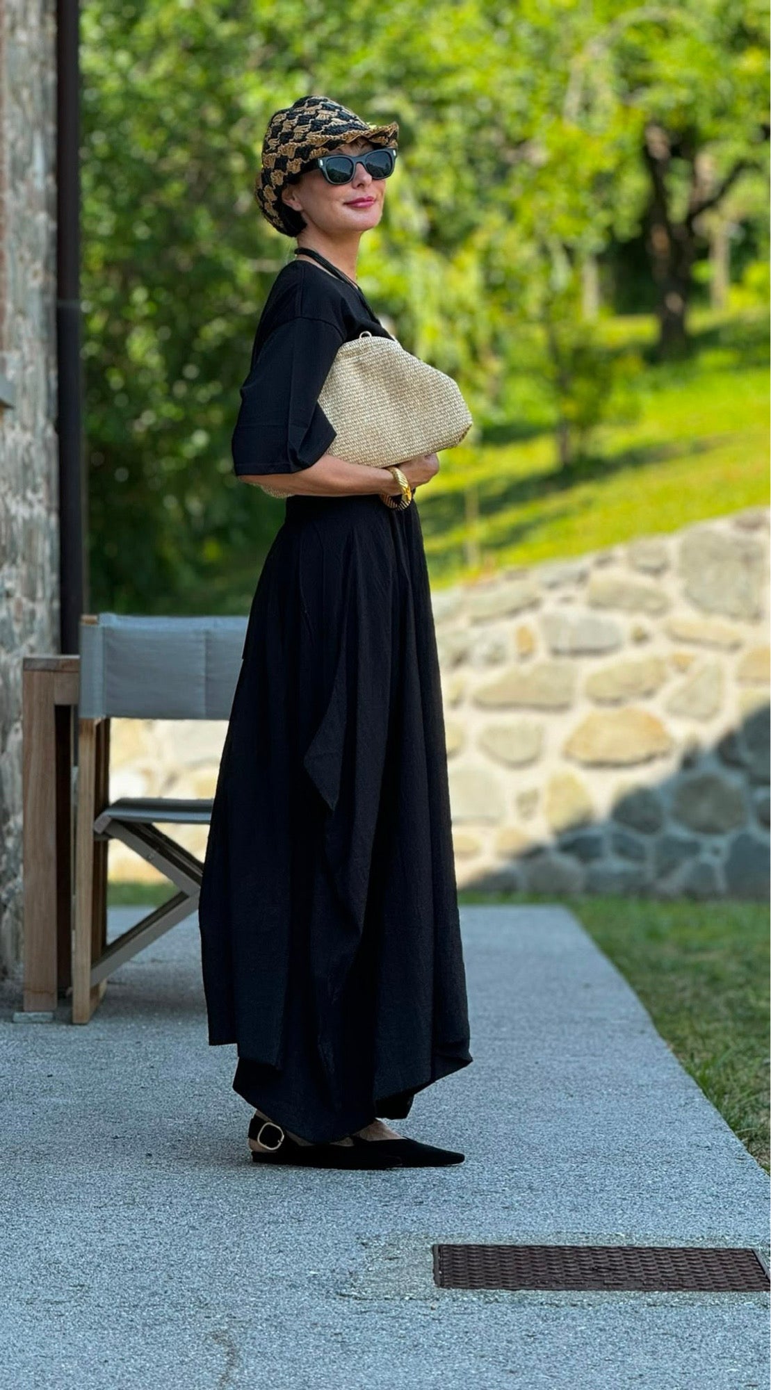 Tee Margritte uni black