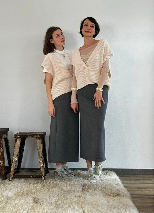 Skirt sweater April long + belt